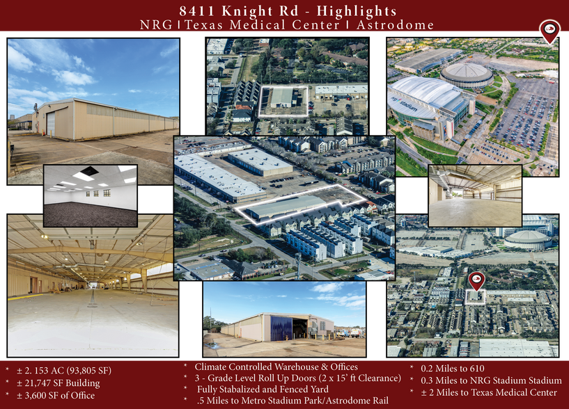 8411 Knight Rd, Houston, TX à louer - Aérien - Image 2 de 8