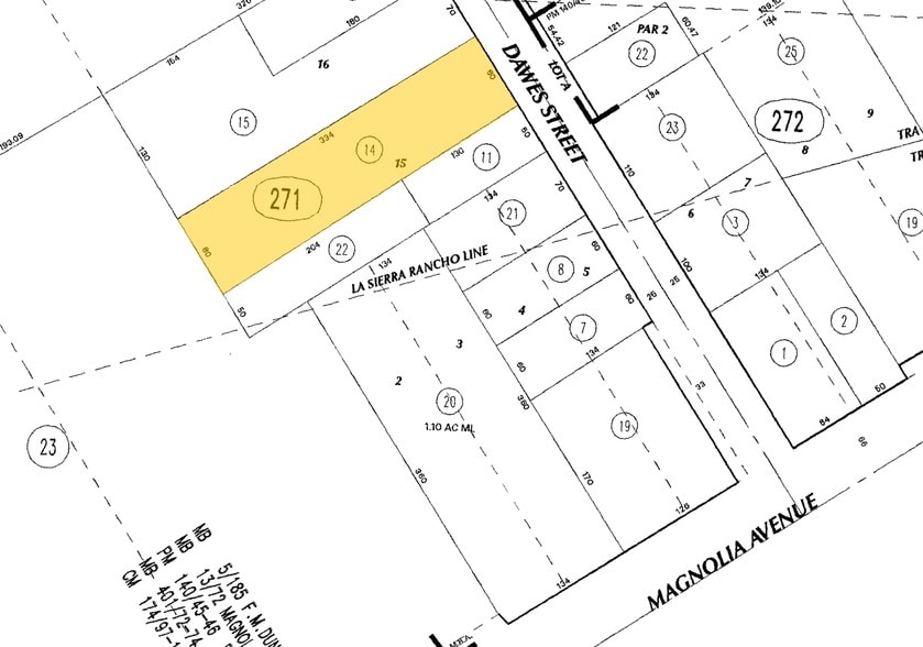 3868 Dawes St, Riverside, CA for sale - Plat Map - Image 2 of 4
