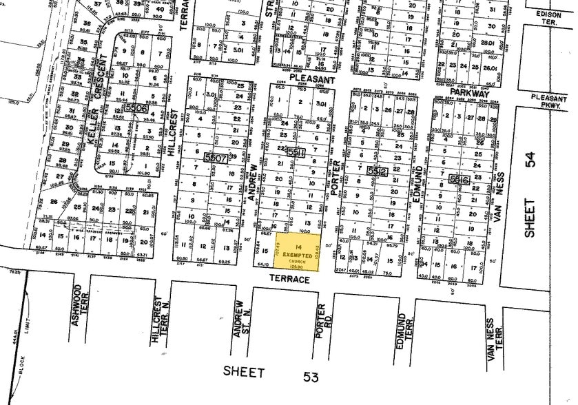 1608 Porter Rd, Union Township, NJ for sale - Plat Map - Image 2 of 2