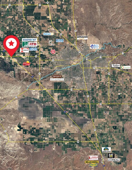 I-5 & Hageman, Buttonwillow, CA à vendre - Aérien - Image 3 de 4