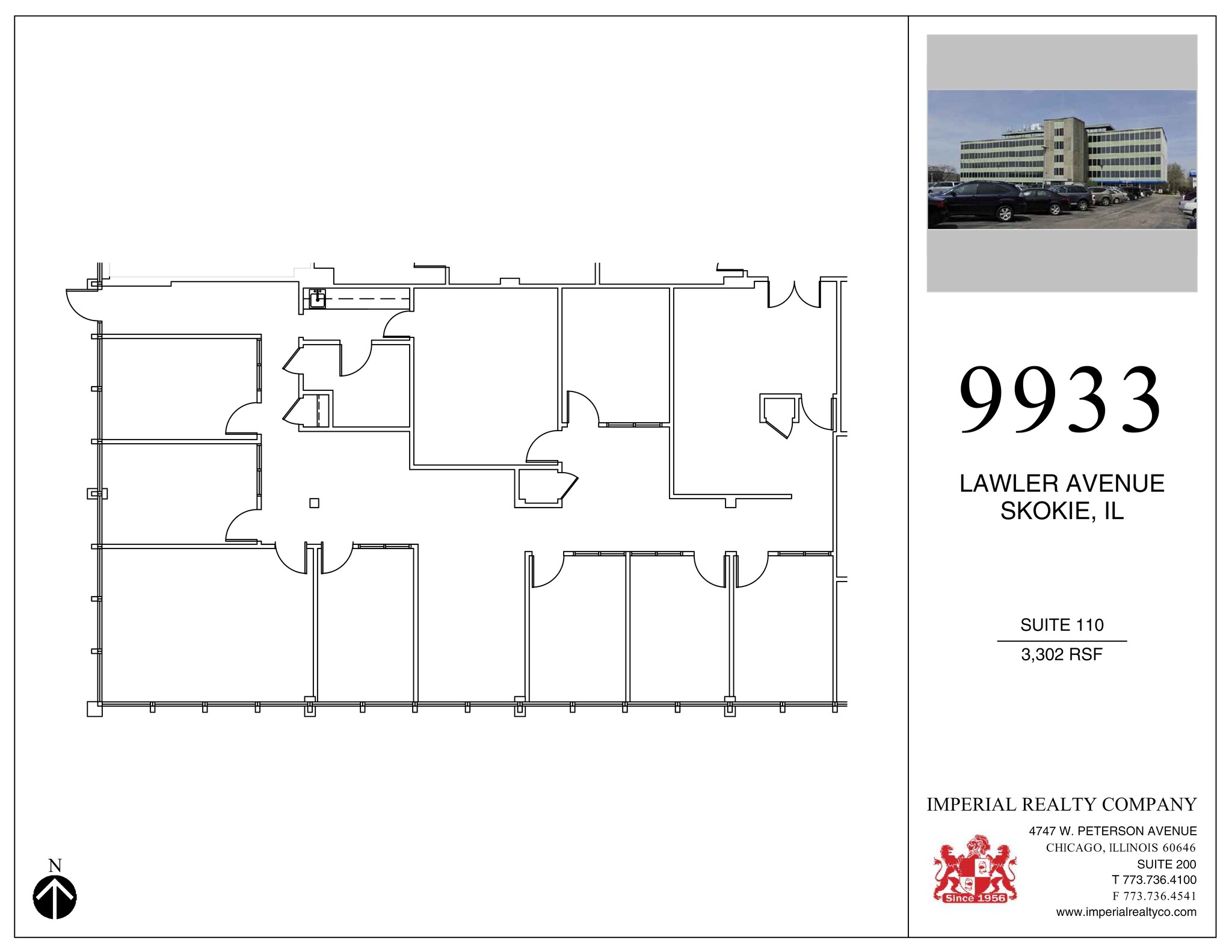 9933 Lawler Ave, Skokie, IL à louer Plan de site- Image 1 de 2