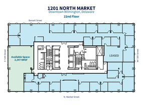 1201 N Market St, Wilmington, DE à louer Plan d  tage- Image 1 de 1