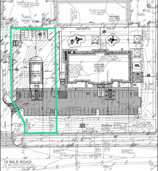 1999 19 Mile Rd, Sterling Heights, MI à vendre - Plan de site - Image 3 de 3