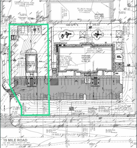 1999 19 Mile Rd, Sterling Heights, MI for sale - Site Plan - Image 3 of 3