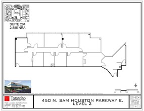 450 N Sam Houston Pky E, Houston, TX à louer Plan de site- Image 1 de 1