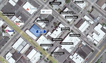 34 N Ash St, Blackfoot, ID - AERIAL map view