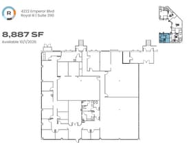 4222 Emperor Blvd, Durham, NC for lease Floor Plan- Image 1 of 2