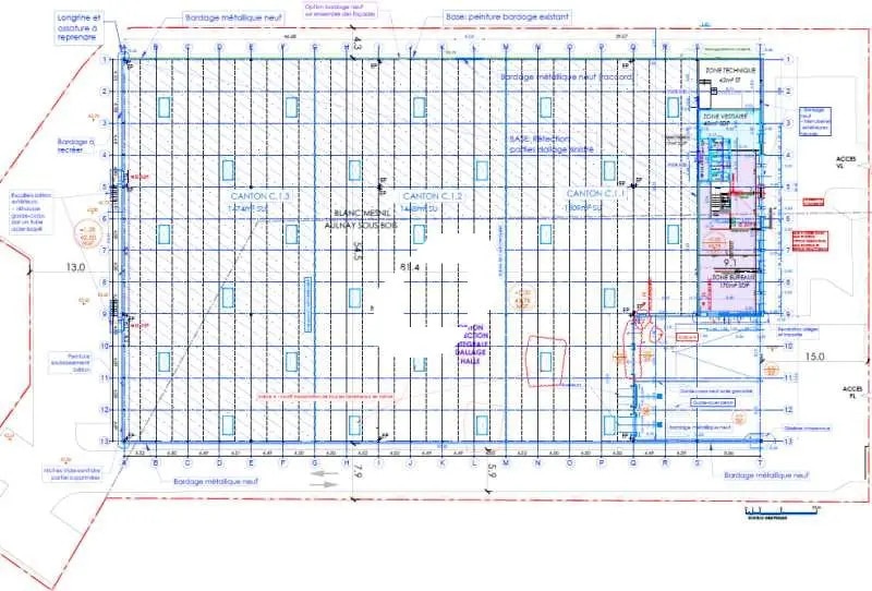 Office in Le Blanc-Mesnil for lease - Floor Plan - Image 2 of 2