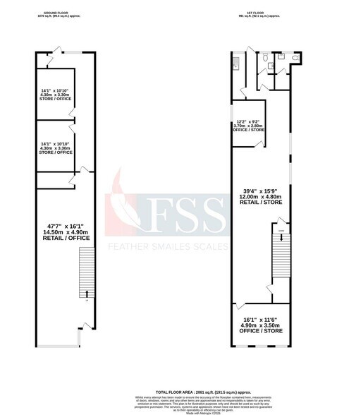 4A Westgate, Ripon à vendre - Plan d’étage - Image 3 de 3