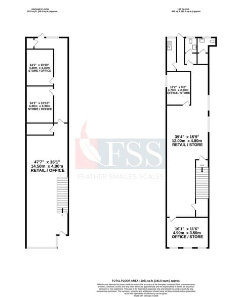 4A Westgate, Ripon à vendre - Plan d’étage - Image 3 de 3