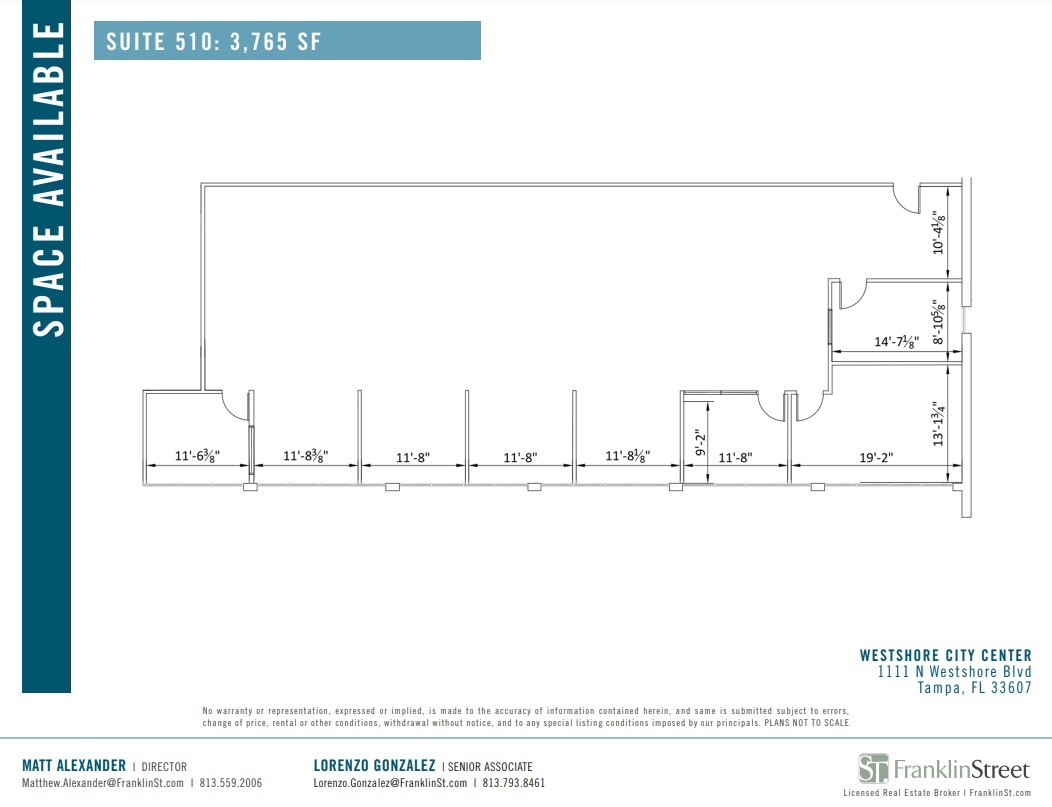 1111 N Westshore Blvd, Tampa, FL à louer Plan d  tage- Image 1 de 1