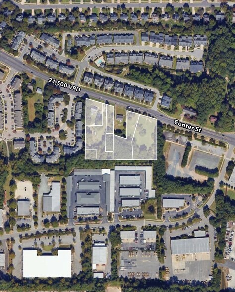 1400 Center St, Apex, NC à vendre - Aérien - Image 2 de 2