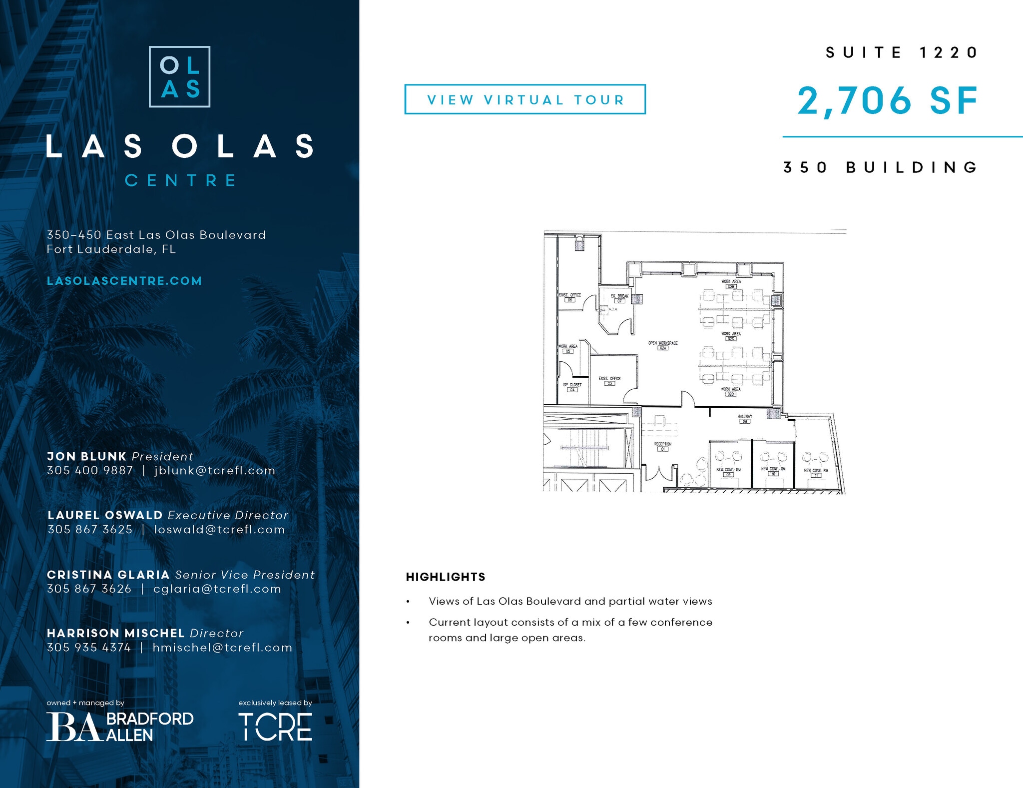 350 E Las Olas Blvd, Fort Lauderdale, FL à louer Plan d’étage- Image 1 de 1