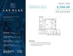 350 E Las Olas Blvd, Fort Lauderdale, FL à louer Plan d’étage- Image 1 de 1