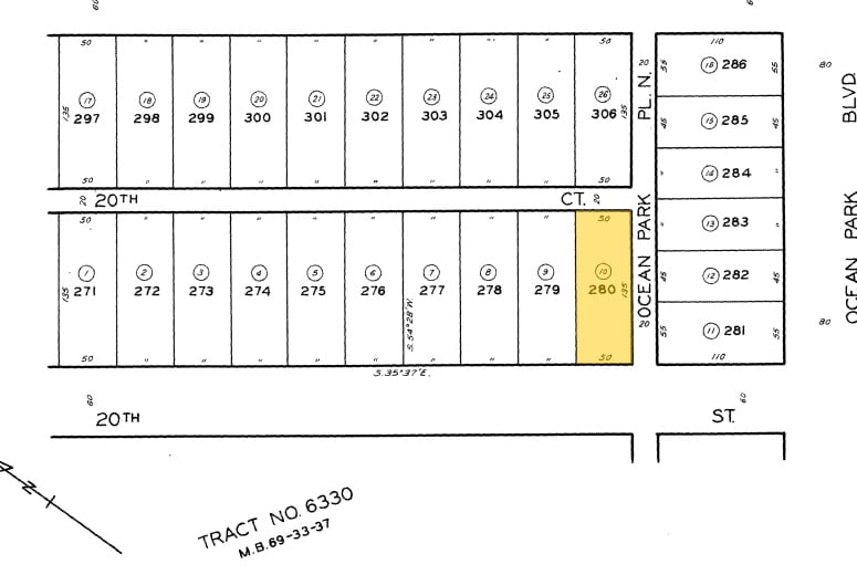 2517 20th St, Santa Monica, CA à vendre - Plan cadastral - Image 2 de 10
