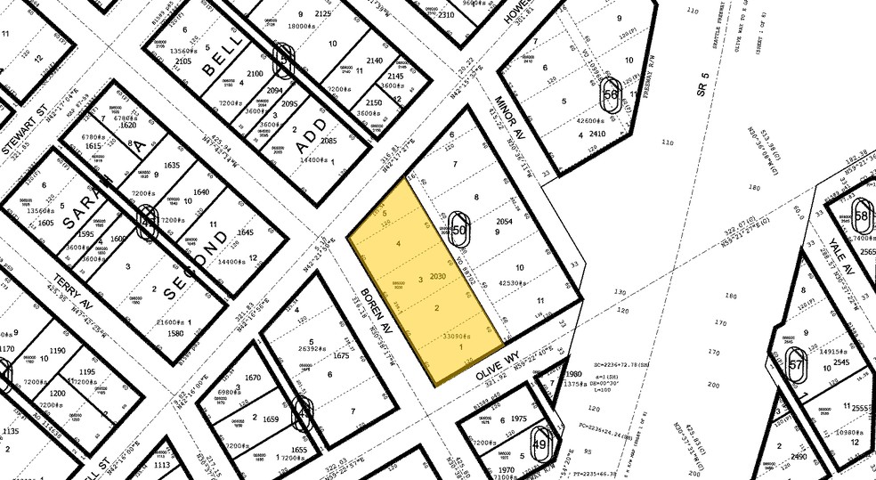 1100 Olive Way, Seattle, WA à louer - Plan cadastral - Image 2 de 3