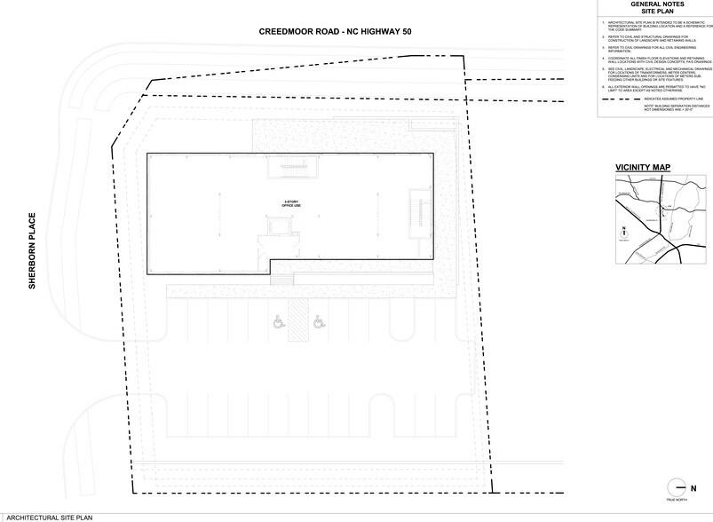 5300 Creedmoor Rd, Raleigh, NC à louer - Plan de site - Image 2 de 5