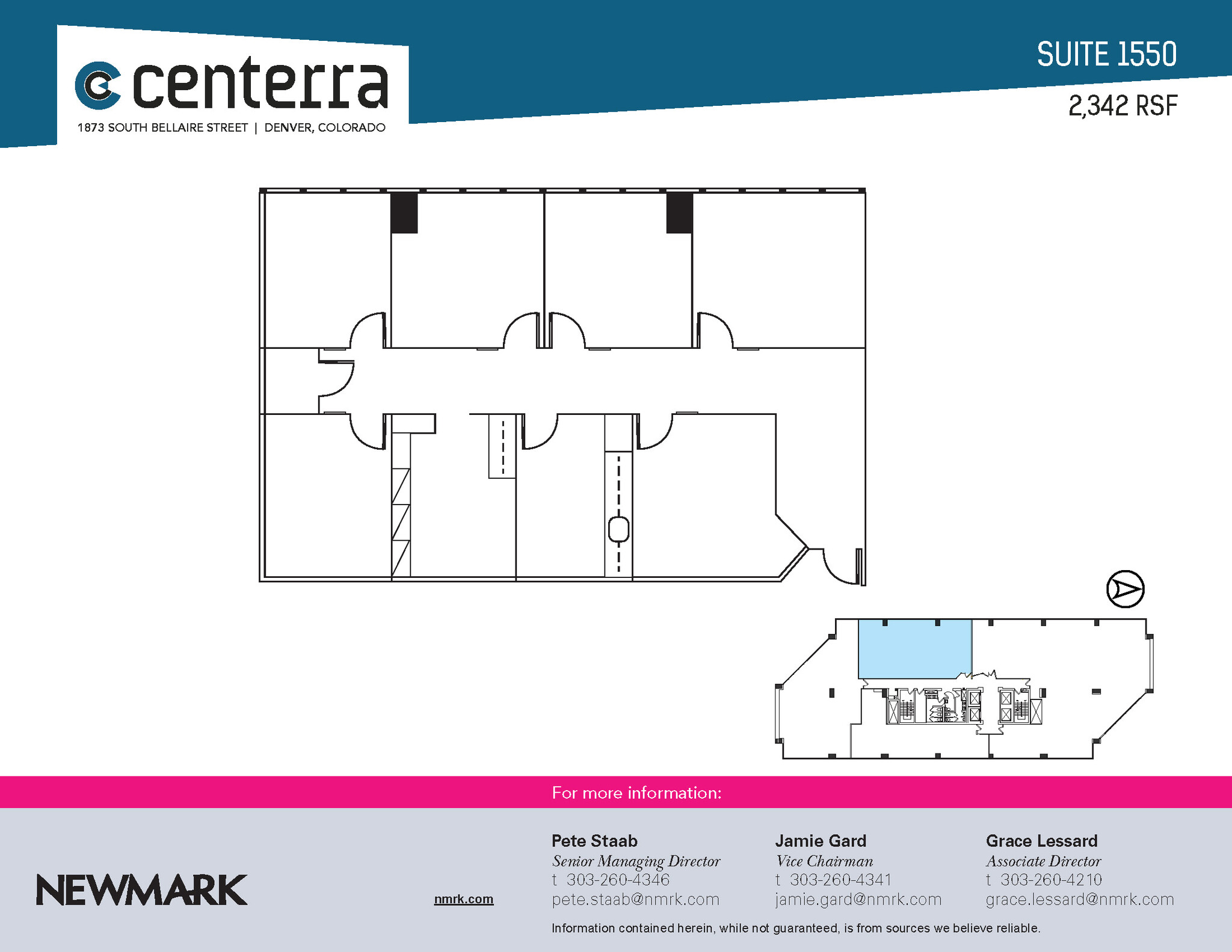 1873 S Bellaire St, Denver, CO for lease Floor Plan- Image 1 of 1