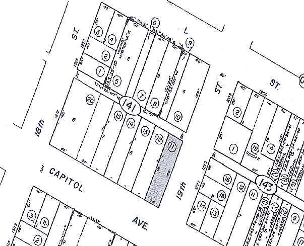 1831 Capitol Ave, Sacramento, CA à louer - Plan cadastral - Image 2 de 4