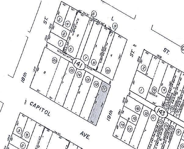 1831 Capitol Ave, Sacramento, CA à louer - Plan cadastral - Image 3 de 4