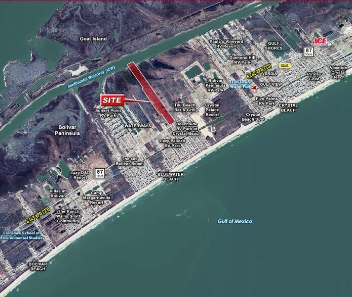SH 87 hwy, Crystal Beach, TX à vendre - Photo du bâtiment - Image 1 de 3