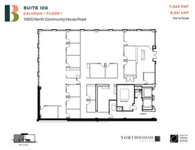 11605 N Community House Rd, Charlotte, NC à louer Plan d’étage- Image 1 de 1