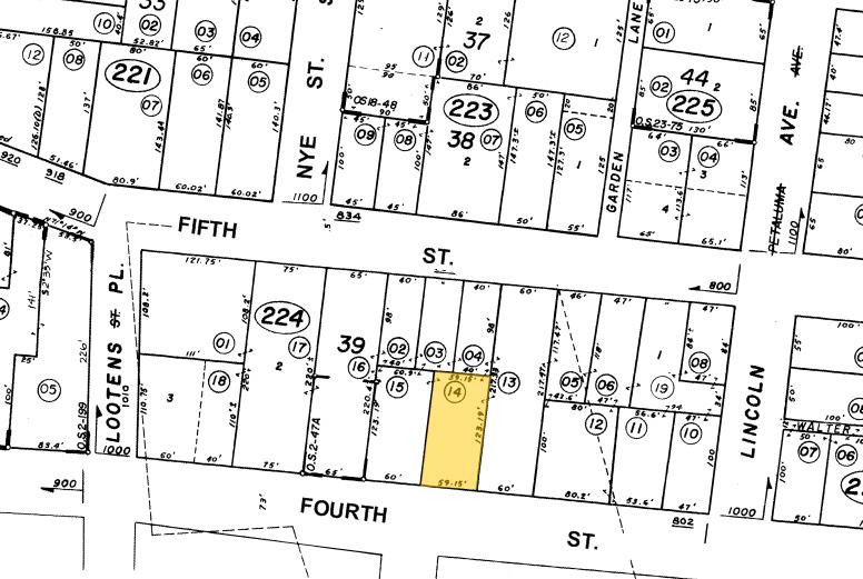 840 4th St, San Rafael, CA à vendre - Plan cadastral - Image 1 de 1