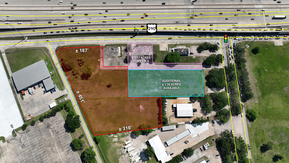 US 290 & Hillcrest Rd, Houston, TX for sale - Aerial - Image 2 of 3