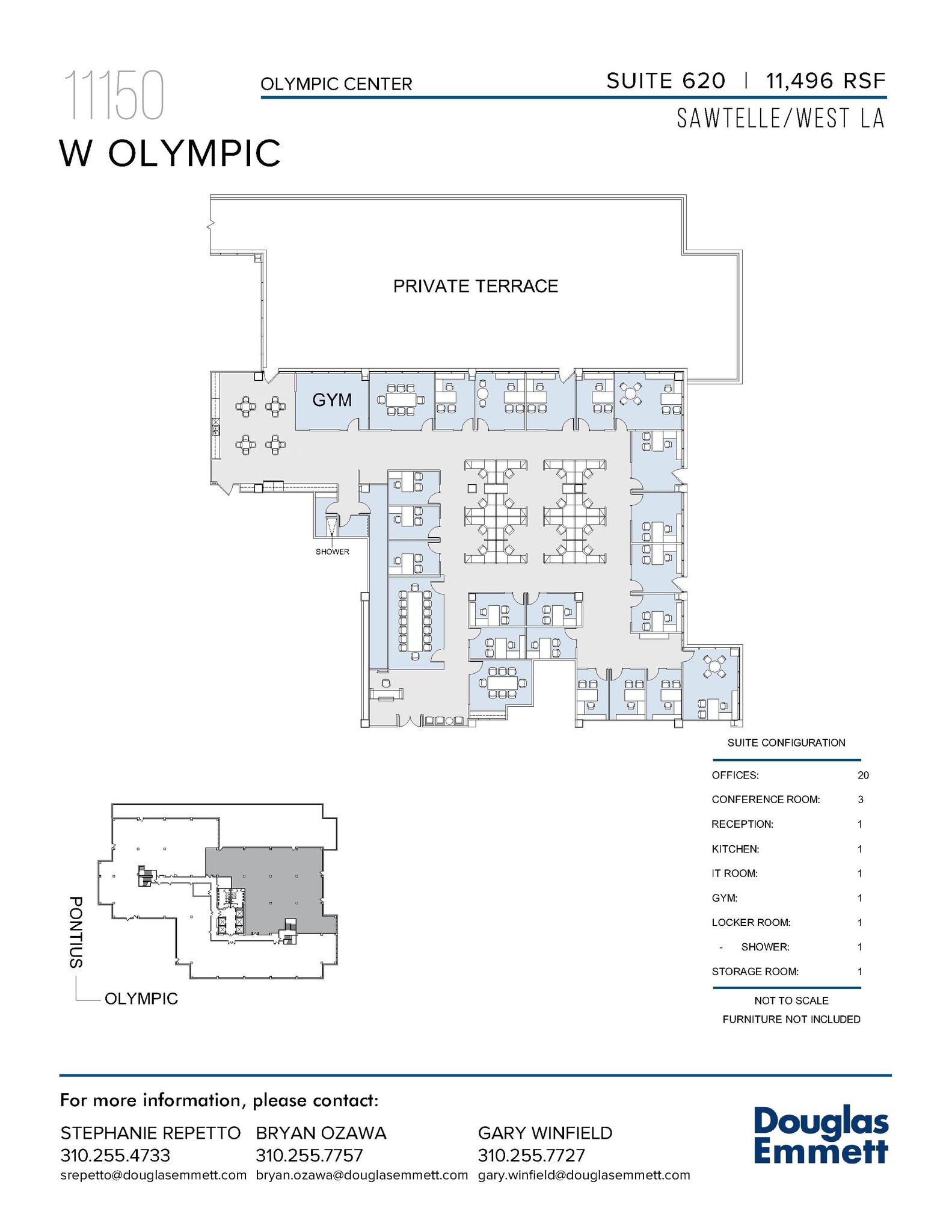 11150 W Olympic Blvd, Los Angeles, CA à louer Plan d’étage- Image 1 de 1
