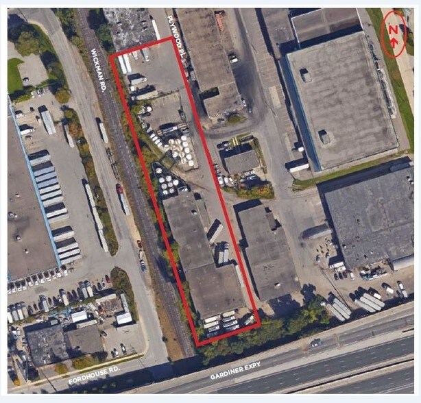 2 Bradpenn Rd, Toronto, ON for lease - Aerial - Image 3 of 3