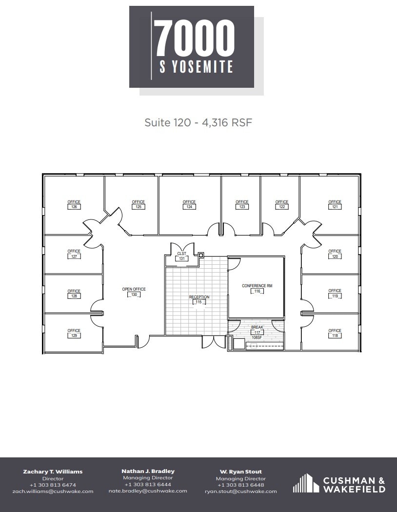 7000 S Yosemite St, Centennial, CO for sale Floor Plan- Image 1 of 1