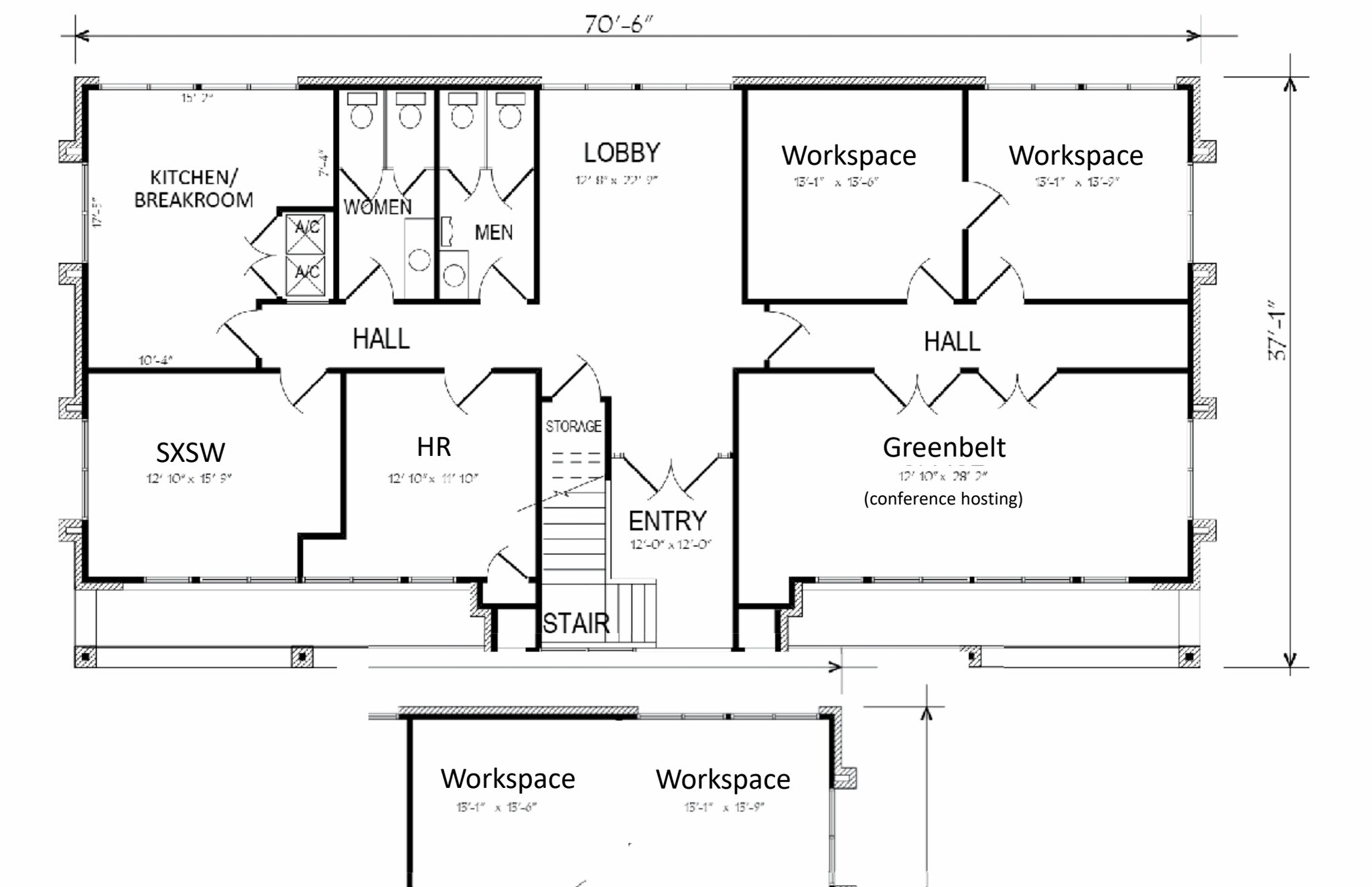 151 S First St, Austin, TX à louer Plan d’étage- Image 1 de 1