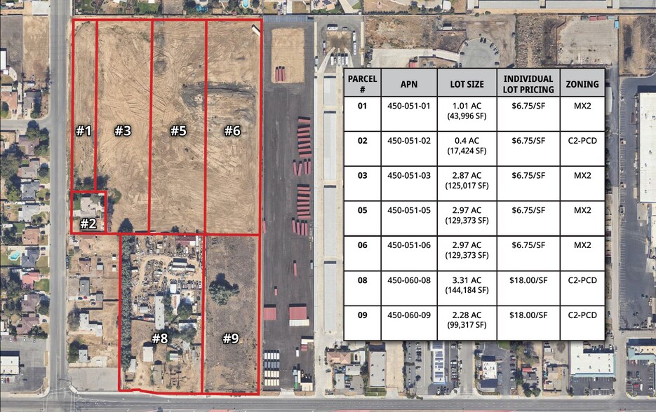NEQ Rosedale Hwy & Verdugo Ln, Bakersfield, CA à vendre - Aérien - Image 2 de 5