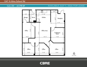 1351 N Alma School Rd, Chandler, AZ for lease Floor Plan- Image 1 of 1