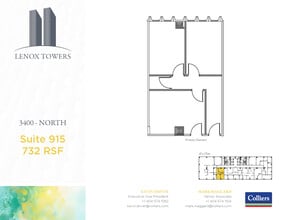 3400 Peachtree Rd NE, Atlanta, GA à louer Plan d’étage- Image 1 de 1