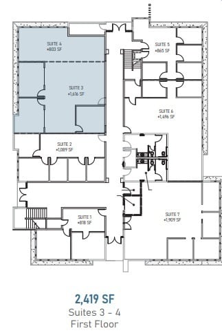 5677 Oberlin Dr, San Diego, CA 92121 - Unit 3-4 -  - Floor Plan - Image 1 of 1