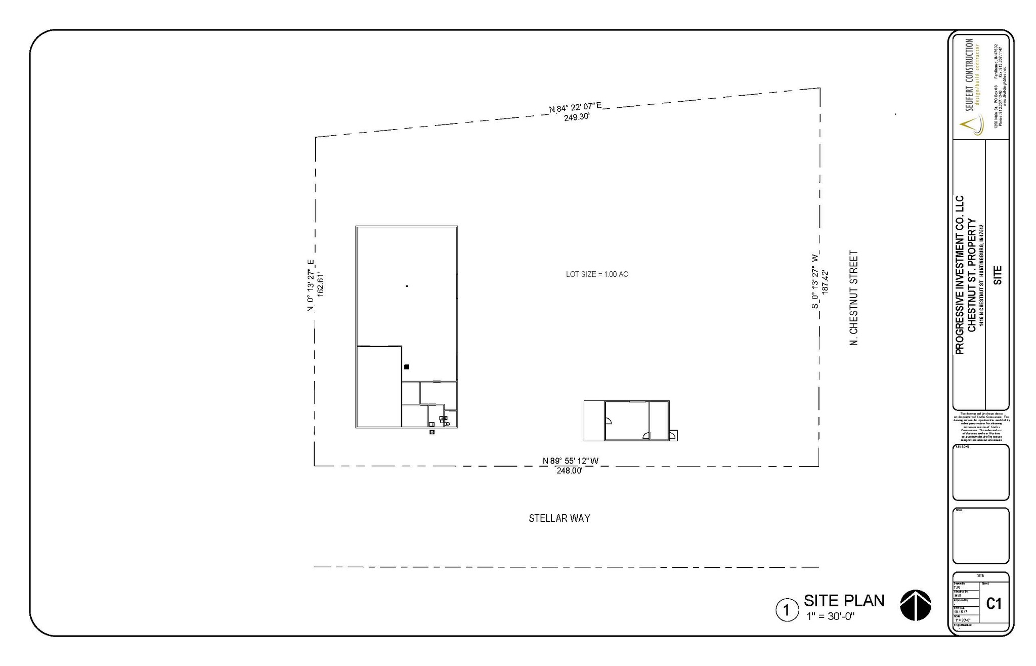 1416 N Chestnut St, Huntingburg, IN à louer Plan de site- Image 1 de 2