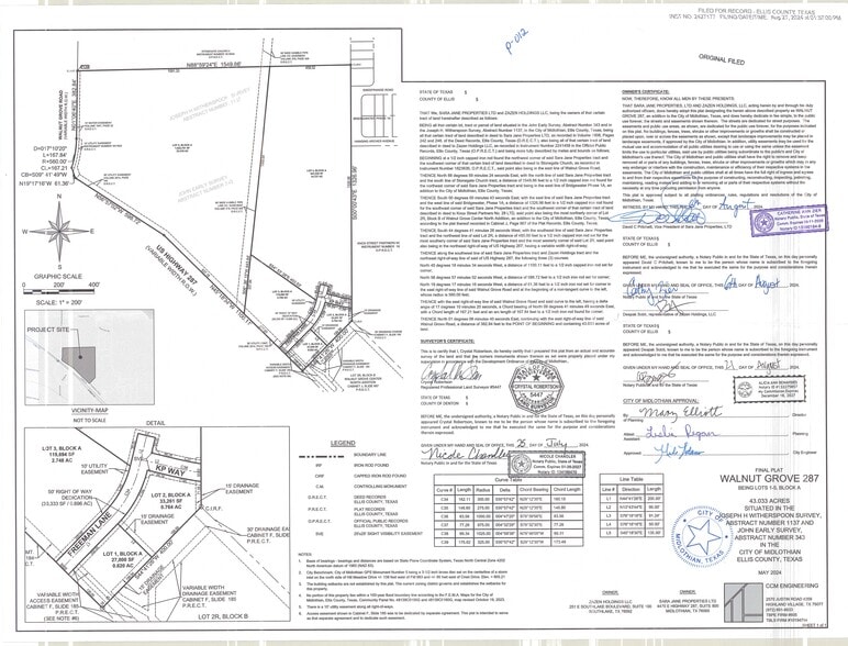 US Highway 287, Midlothian, TX à vendre - Plan de site - Image 2 de 2