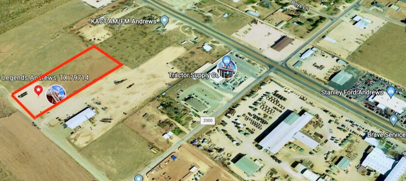 300 Legends, Andrews, TX for sale Aerial- Image 1 of 4