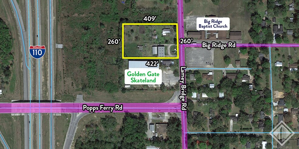 11191 Lamey Bridge Rd, D'Iberville, MS for sale - Aerial - Image 2 of 2