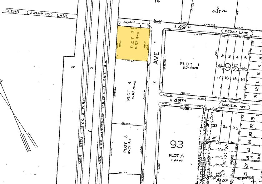 4809-4817 Dell Ave, North Bergen, NJ à louer - Plan cadastral - Image 2 de 10