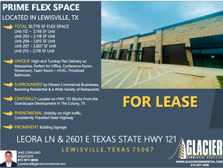 More details for Leora Ln & 2601 E St 121 Hwy, Lewisville, TX - Flex for Lease