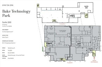 9 Parker, Irvine, CA à louer Plan d’étage- Image 1 de 1
