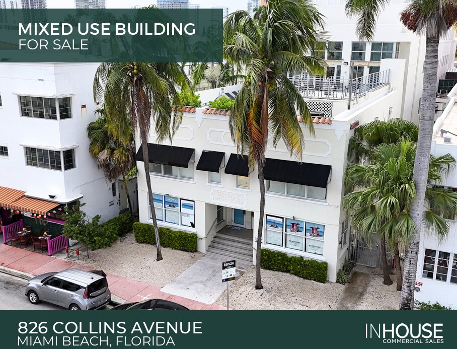 826 Collins Ave, Miami Beach, FL à vendre Photo du bâtiment- Image 1 de 10