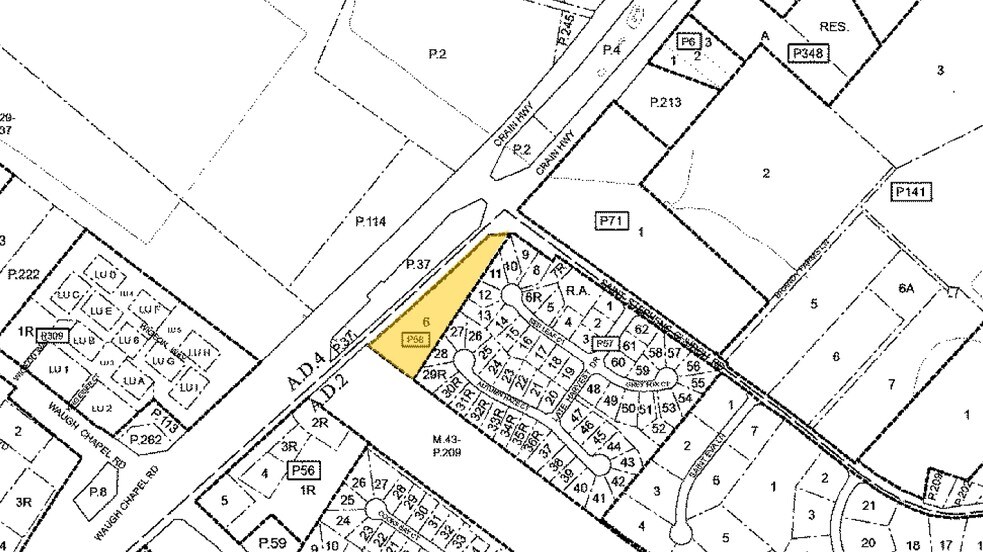 877 Crain Hwy, Gambrills, MD à vendre - Plan cadastral - Image 2 de 4