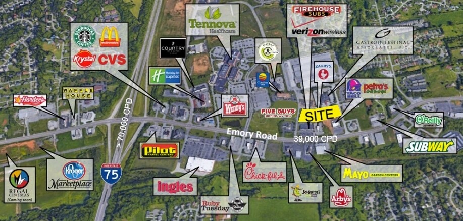 7558-7574 Barnett Way, Powell, TN à vendre - Photo du bâtiment - Image 2 de 4