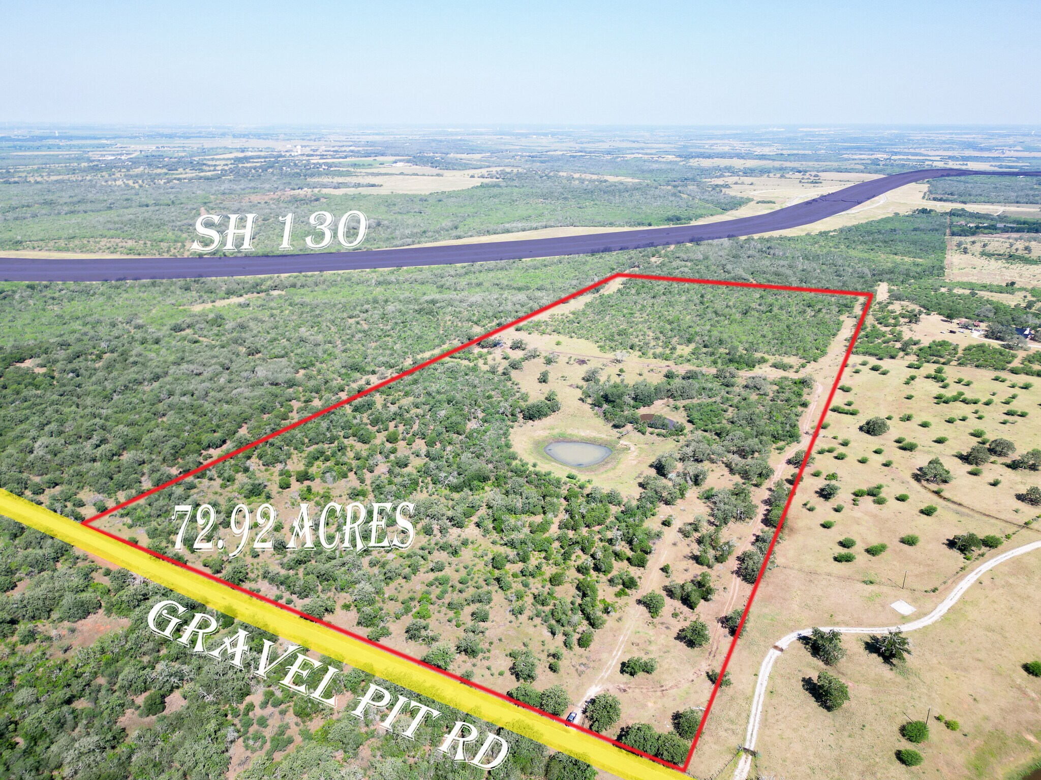 Gravel Pit, Seguin, TX for sale Aerial- Image 1 of 29