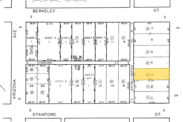 3011 Santa Monica Blvd, Santa Monica, CA à vendre - Plan cadastral - Image 3 de 3