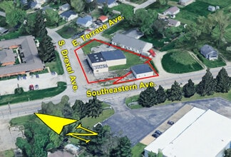 4700-4702 Southeastern ave, Indianapolis, IN - AERIAL  map view - Image1