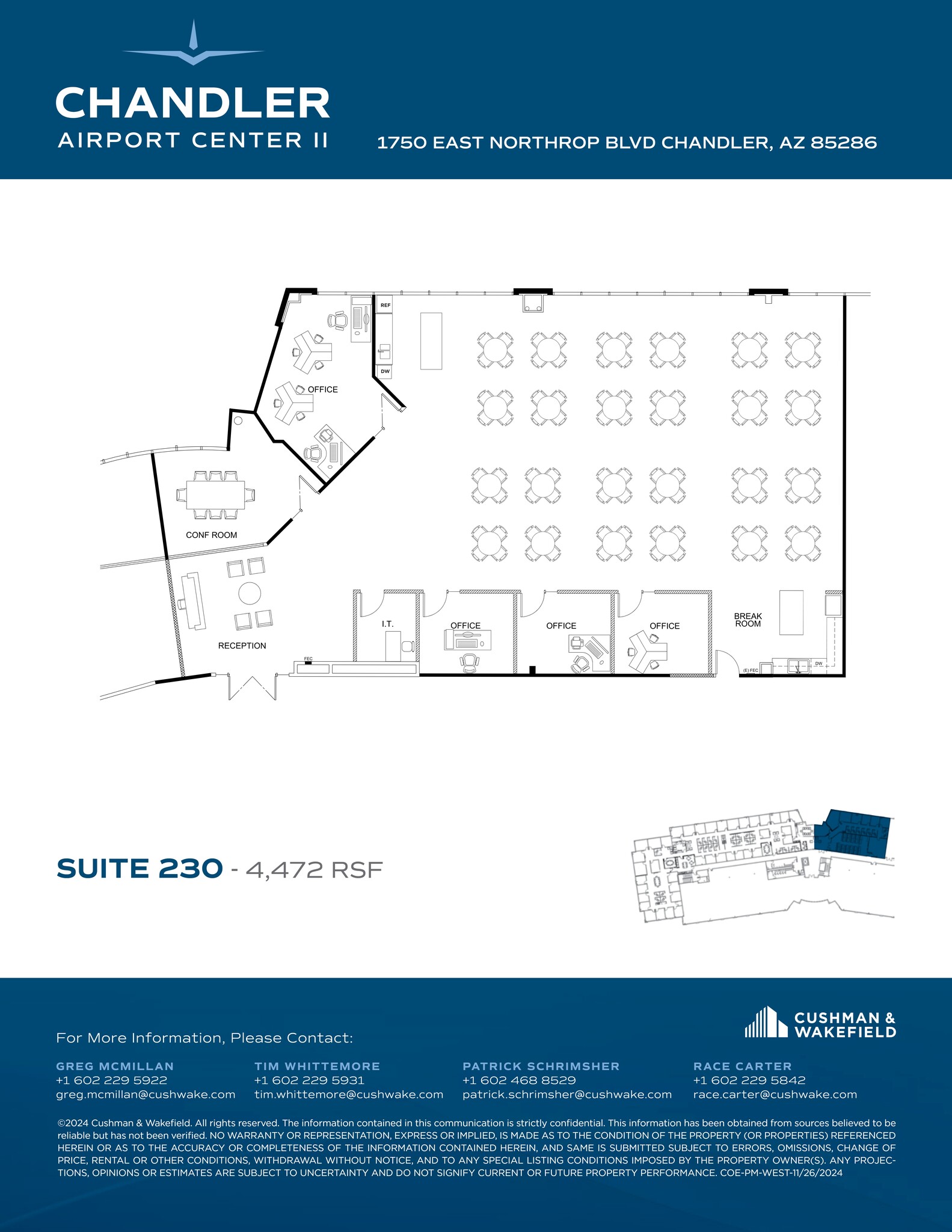 1750 E Northrop Blvd, Chandler, AZ à louer Plan de site- Image 1 de 1